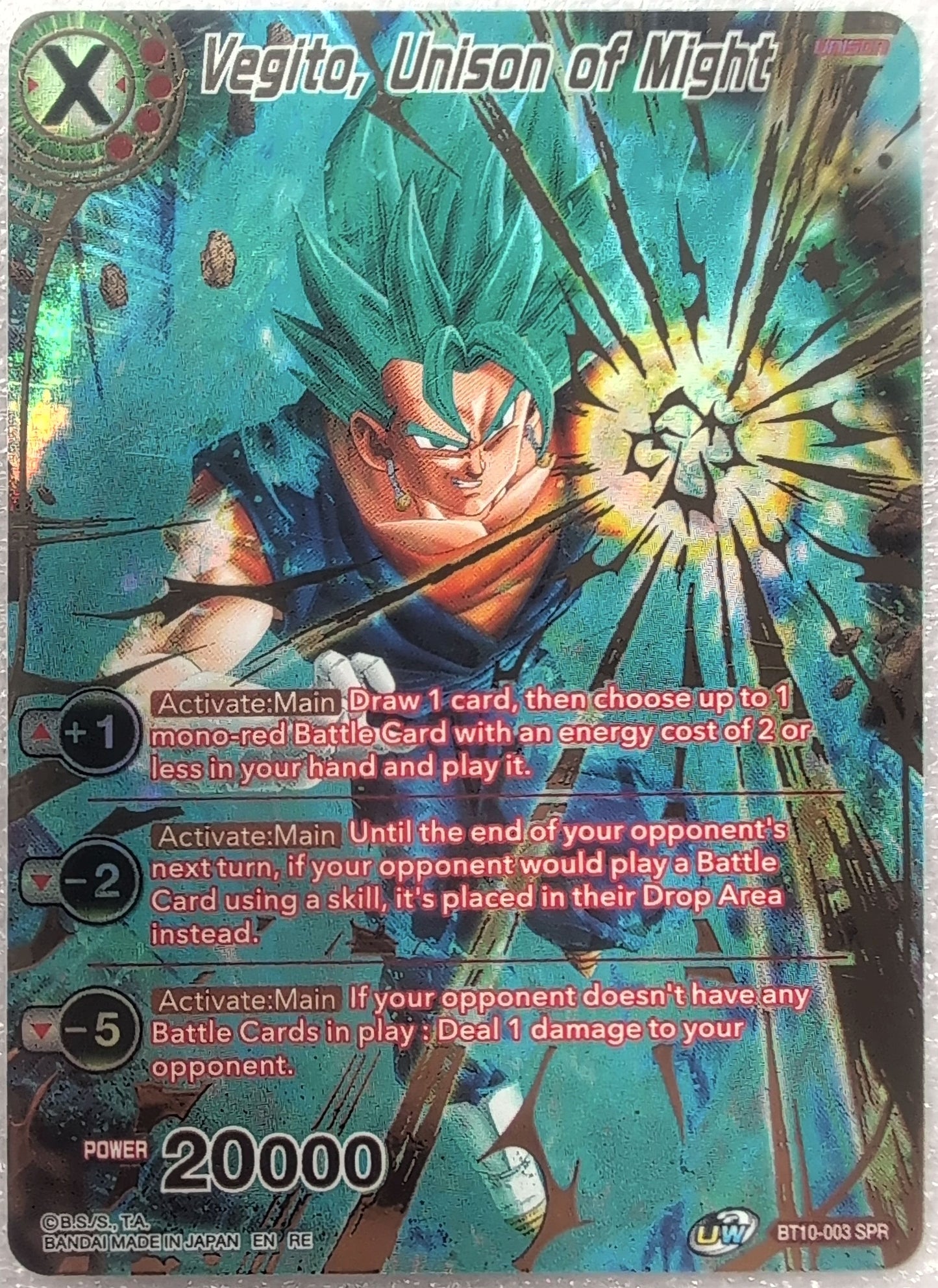 Dragon Ball Super- Vegito, Unison of Might - BT10-003 SPR