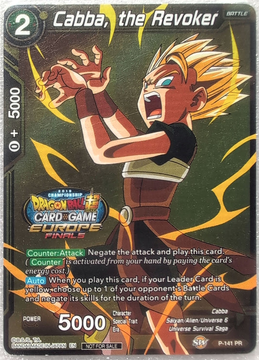 Dragon Ball Super- Cabba, the Revoker - P-141 PR