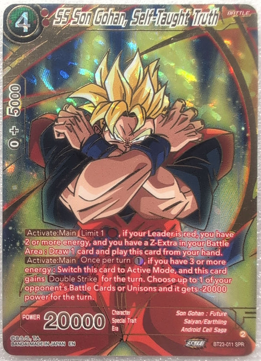 Dragon Ball Super- SS Son Gohan, Self-Taught Truth - BT23-011 SPR